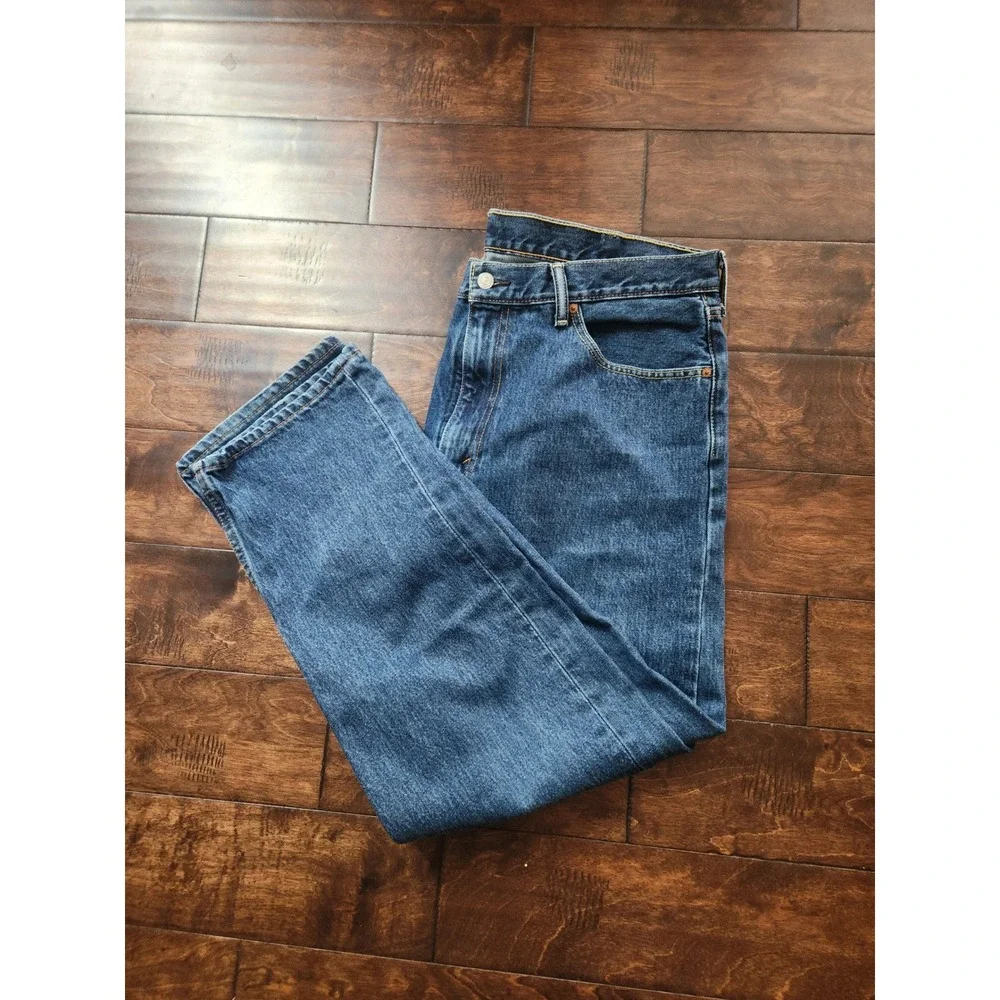 Levi's 505 Regular Fit Jeans Mens 40x30 Blue Excellent Straight Leg Denim
